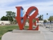 LOVE sculpture by Robert Indiana, new location on Scottsdale Civic Center, 2023