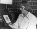 Mrs. Gene Brown Pennington holding the first seal of the City of Scottsdale